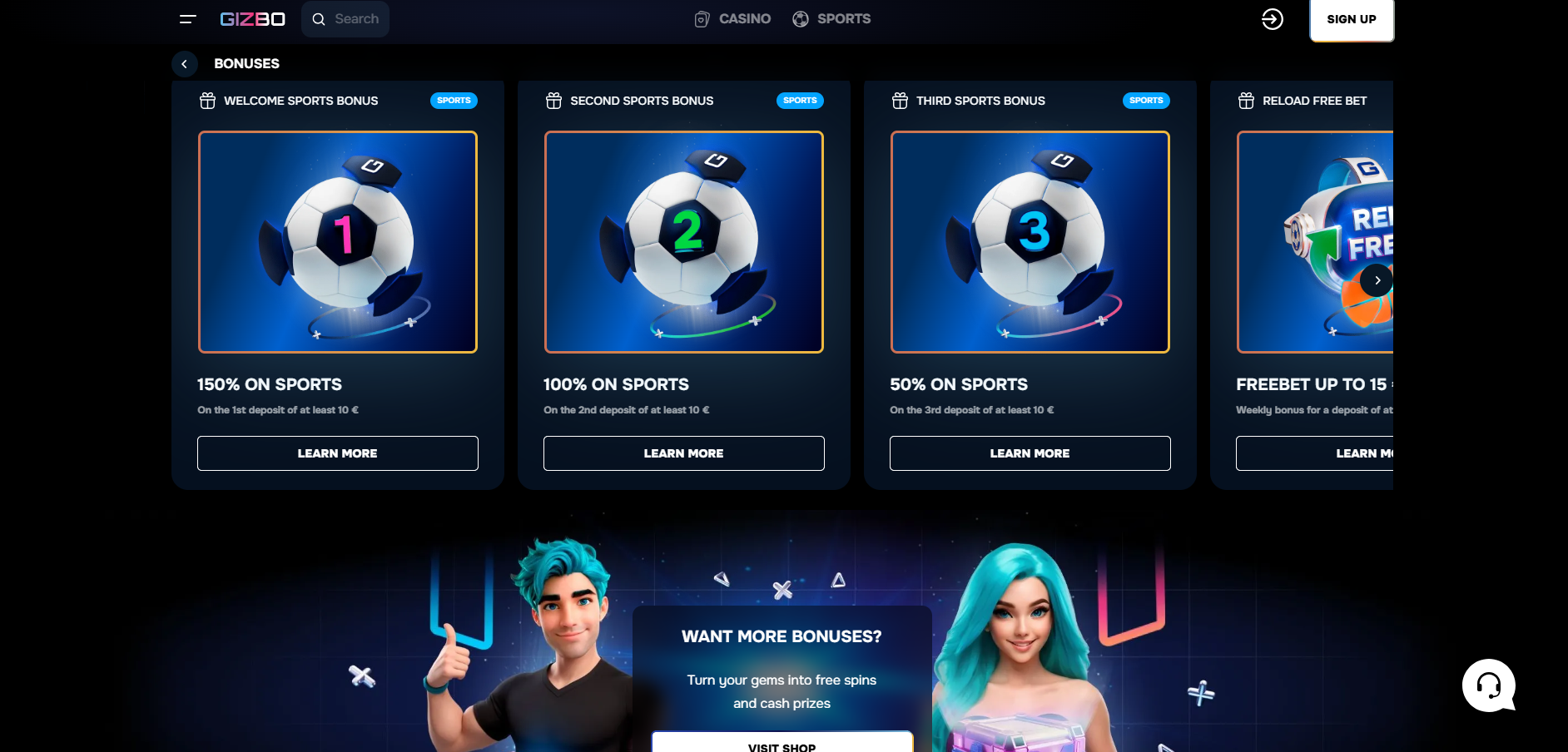 Bilder Gizbo Casino